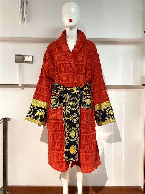 fake versace bathrobe women|women Versace robe cheap.